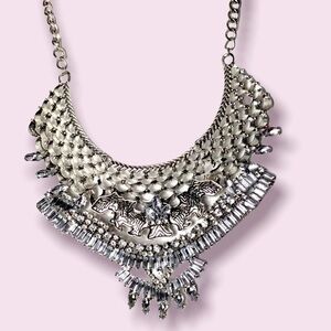 Boho tiered statement necklace